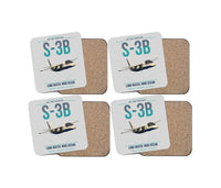 Thumbnail for S-3B Viking design on light gray 4 pieces set coaster