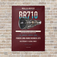 Thumbnail for BR710 vertical canvas print - no frame - dark red background