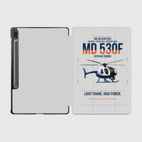 Thumbnail for MD Helicopters MD 530F design on light gray samsung tablet tablet case
