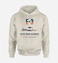 Thumbnail for E-3 Sentry AWACS design on khaki double-side hoodie, single-side print