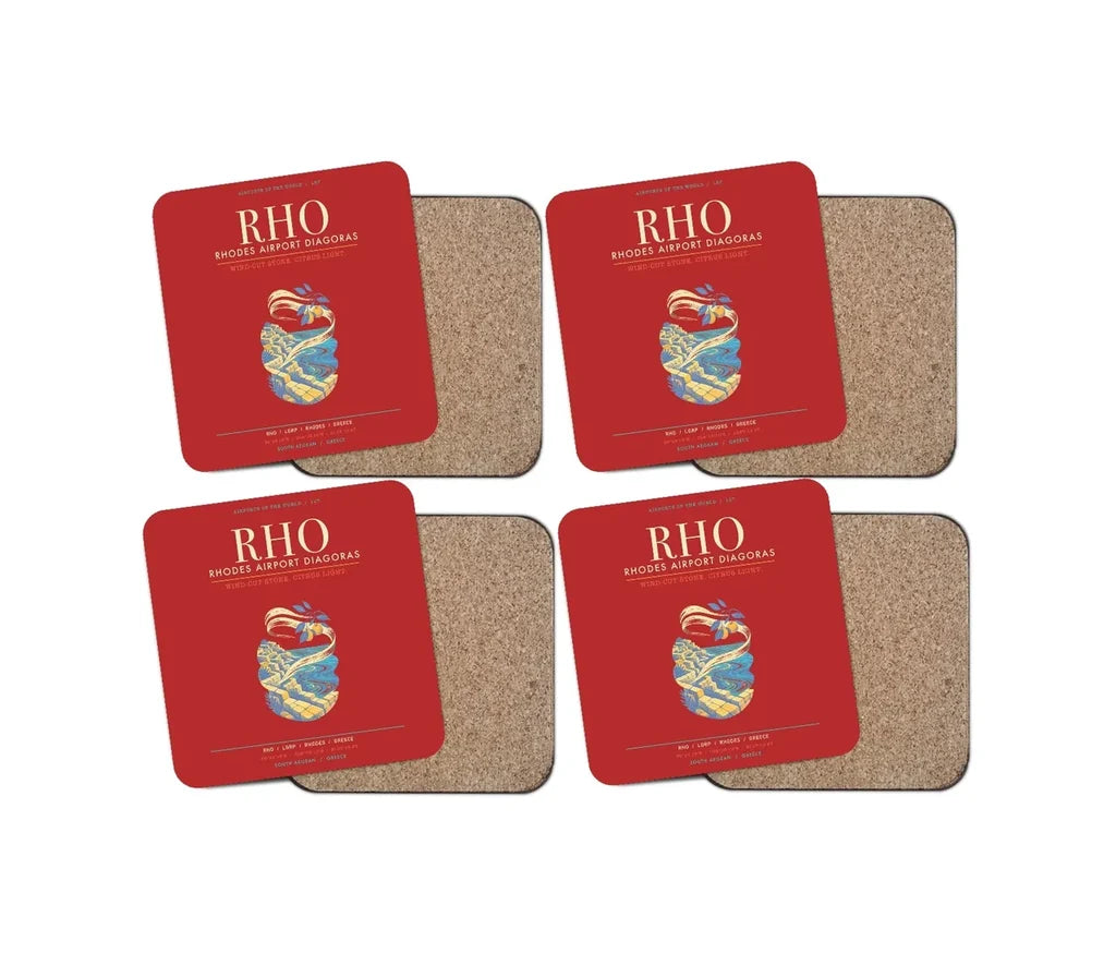 Rhodes Airport Diagoras RHO - Meltemi Citrus Stone Loom - Red