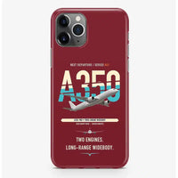 Thumbnail for Airbus A350-900 Case ProMax design on dark red iphone case promax