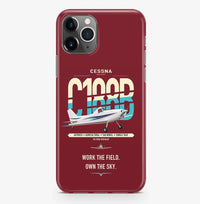Thumbnail for Cessna A188B AgTruck design on dark red magsafe iphone case, for iPhone Pro Max