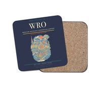 Thumbnail for Wrocaw Nicolaus Copernicus Airport WRO Coaster 1-Piece - Navy Blue