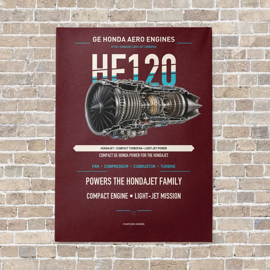 HF120 vertical canvas print - no frame - dark red background