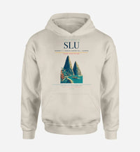 Thumbnail for George F. L. Charles Airport (SLU) design on khaki hoodie single-side print