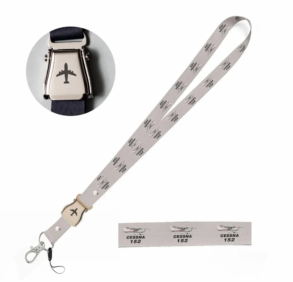 The Cessna 152 seat belt lanyard - light gray