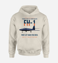 Thumbnail for FH-1 PHANTOM design on khaki hoodie single side