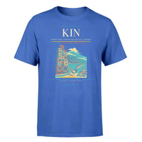 Thumbnail for Norman Manley International Airport (KIN) T-Shirt single-side front print in Blue | norman-manley-international-airport-kin-double-side-t-shirt