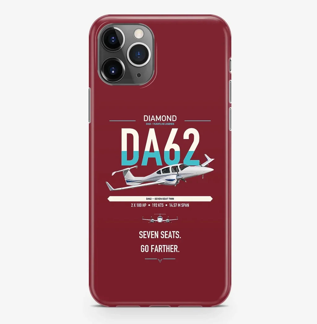 Diamond DA62 design on dark red magsafe iphone case, for iPhone Pro Max