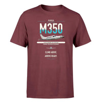 Thumbnail for Piper M350 design on dark red t-shirt, single-side print