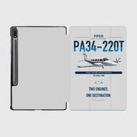 Thumbnail for Piper PA-34-220T Seneca V design on light gray samsung tablet tablet case