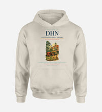 Thumbnail for Dothan Regional Airport (DHN) design on khaki hoodie single-side print