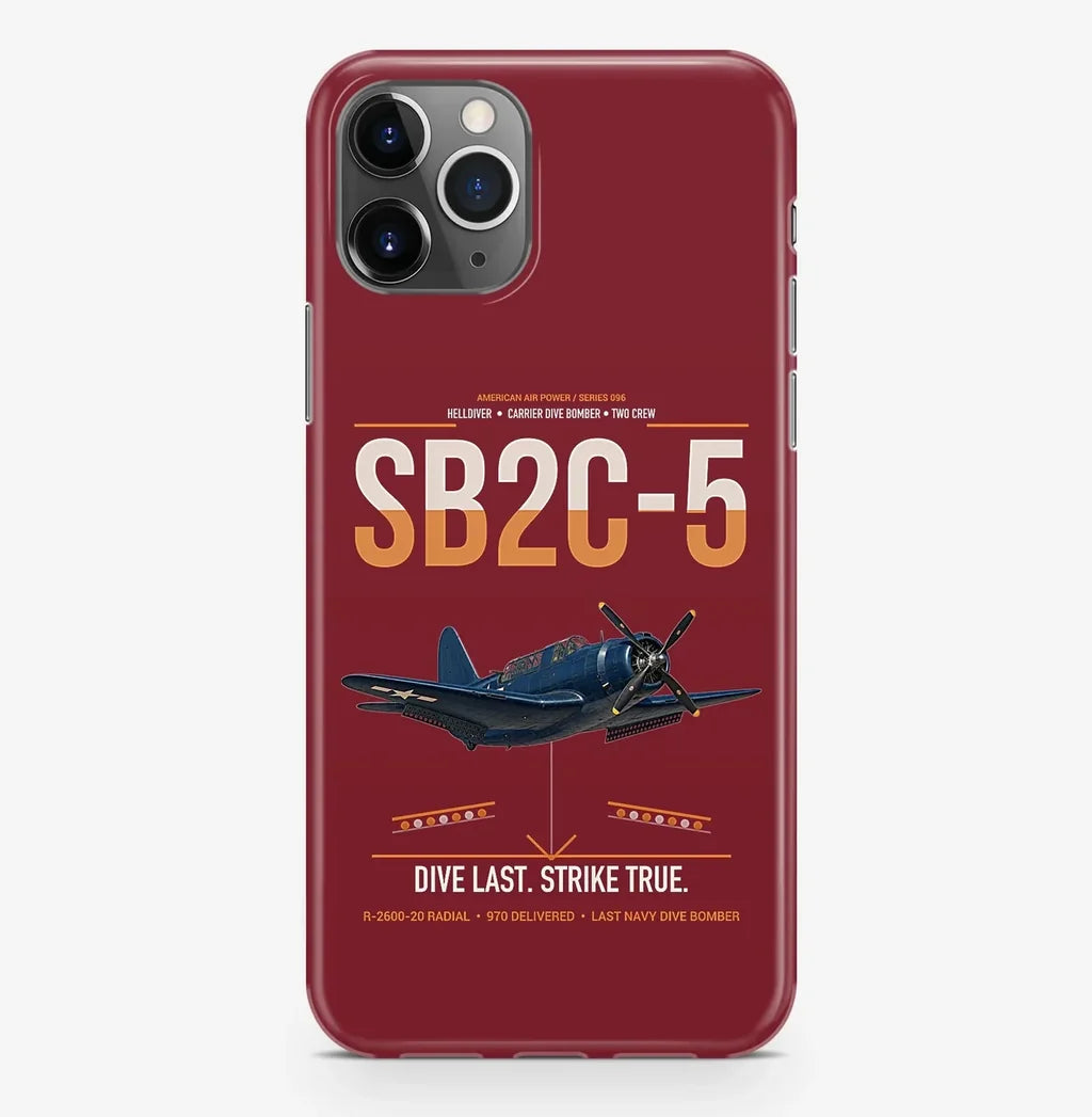 SB2C-5 Helldiver design on dark red magsafe iphone case, for iPhone Pro Max