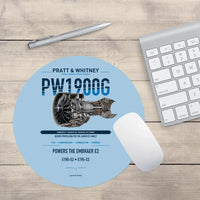 Thumbnail for PW1900G design on light blue round mouse pad