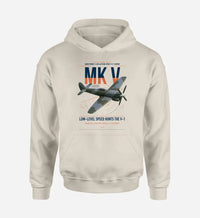 Thumbnail for Hawker Tempest Mk V design on khaki double-side hoodie, single-side print