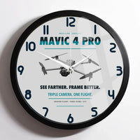 Thumbnail for DJI Mavic 4 Pro design on light gray framed wall clock