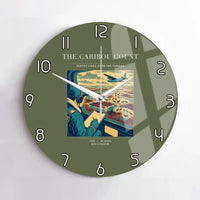 Thumbnail for VINTAGE G4198 - The Caribou Count - Designed Wall Clocks design on greenarmy no-frame