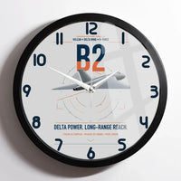 Thumbnail for Avro Vulcan B2 design on light gray framed wall clock