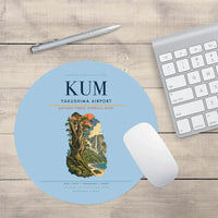 Thumbnail for Yakushima Airport (KUM) design on light blue round mouse pad