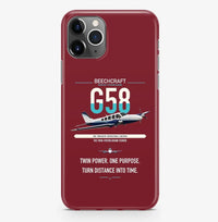 Thumbnail for Beechcraft Baron G58 design on dark red magsafe iphone case, for iPhone Pro Max