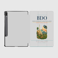 Thumbnail for Husein Sastranegara International Airport (BDO) design on light gray samsung tablet tablet case