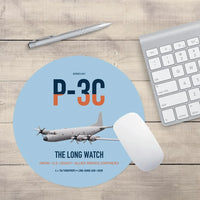 Thumbnail for P-3C Orion design on light blue round mouse pad