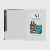Thumbnail for Turku Airport (TKU) design on light gray samsung tablet tablet case