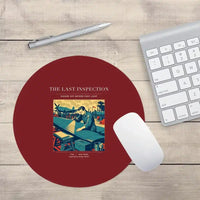 Thumbnail for VINTAGE G4536 - The Last Inspection - Designed Mouse Pads design on darkred round