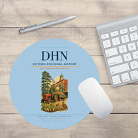 Thumbnail for Dothan Regional Airport (DHN) design on light blue round mouse pad