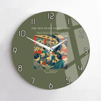 Thumbnail for VINTAGE G4224 - The Mountain Vista Cabin - Designed Wall Clocks design on greenarmy no-frame