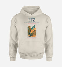 Thumbnail for Metz–Nancy–Lorraine Airport (ETZ) design on khaki hoodie single-side print