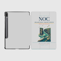 Thumbnail for Ireland West Airport Knock (NOC) design on light gray samsung tablet tablet case