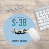 Thumbnail for S-3B Viking design on light blue round mouse pad
