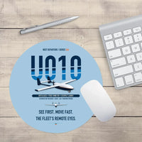 Thumbnail for Airbus U010 Aliaca Fixed-wing design on light blue round mouse pad