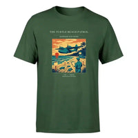 Thumbnail for VINTAGE G4443 - The Turtle Beach Patrol - Premium T-Shirt design on darkgreen premium t shirt