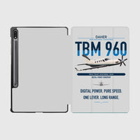 Thumbnail for Daher TBM 960 design on light gray samsung tablet tablet case