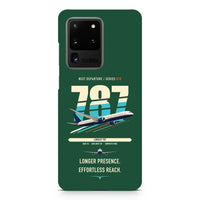 Thumbnail for Boeing 787-10 Dreamliner design on samsung case - dark green