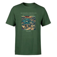 Thumbnail for VINTAGE G4449 - The Homefield Christmas Eve - Premium T-Shirt design on darkgreen premium t shirt