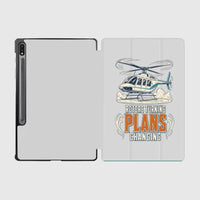 Thumbnail for Rotors Turning Plans Changing design on light gray samsung tablet tablet case