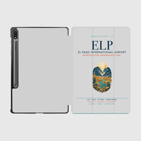 Thumbnail for El Paso International Airport (ELP) design on light gray samsung tablet tablet case