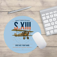 Thumbnail for SPAD S.XIII C.1 design on light blue round mouse pad