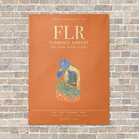 Thumbnail for Florence Airport FLR - Canvas Framed - Orange