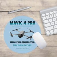 Thumbnail for DJI Mavic 4 Pro design on light blue round mouse pad