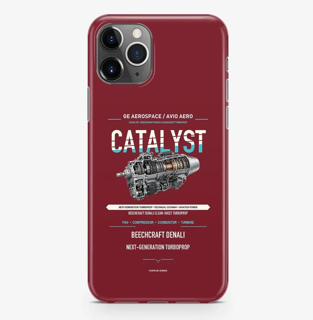 CATALYST Case ProMax design on dark red iphone case promax