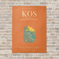 Thumbnail for Sihanouk International Airport KOS - Canvas Framed - Orange