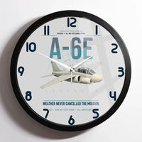 Thumbnail for A-6E Intruder design on light gray framed wall clock
