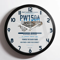 Thumbnail for PW150A design on light gray framed wall clock