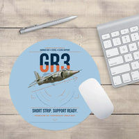 Thumbnail for Hawker Siddeley Harrier GR3 design on light blue round mouse pad