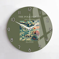 Thumbnail for VINTAGE G4019 - The Pole Flight - Designed Wall Clocks design on greenarmy no-frame